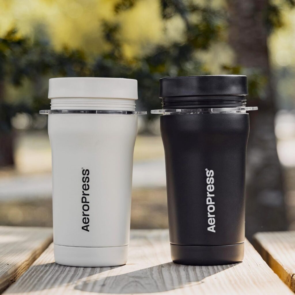 AeroPress Go Plus, cafetera portátil pequeña para viajes