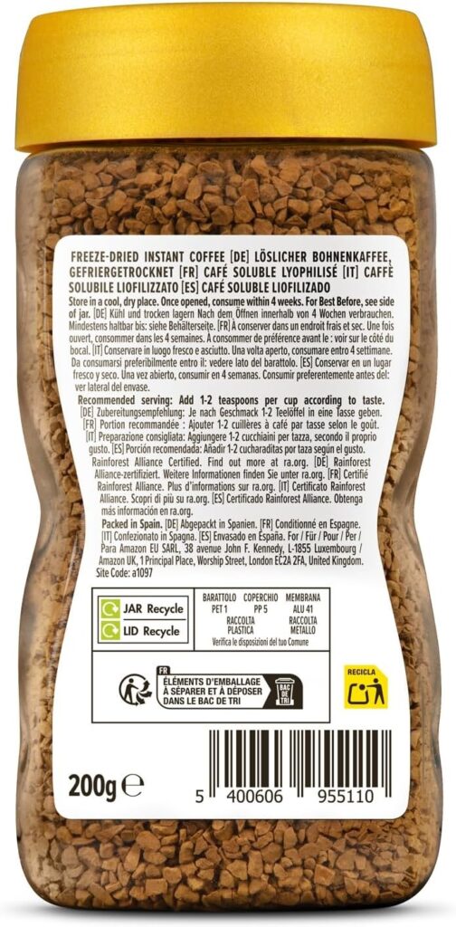 Café Soluble Gold Amazon desventajas