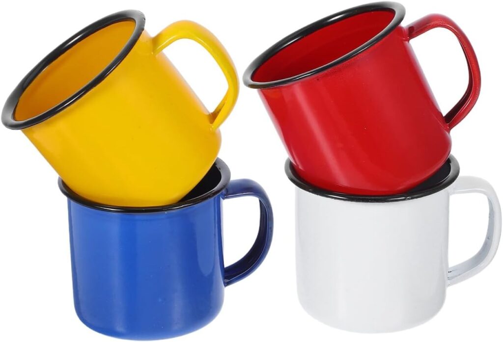 taza metálica