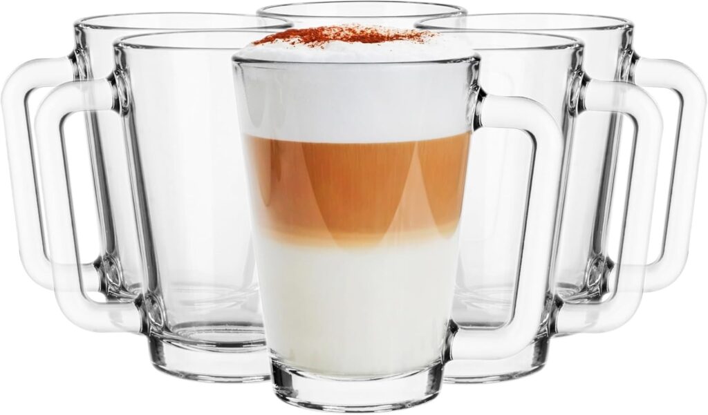 vaso de cristal o taza de cerámica