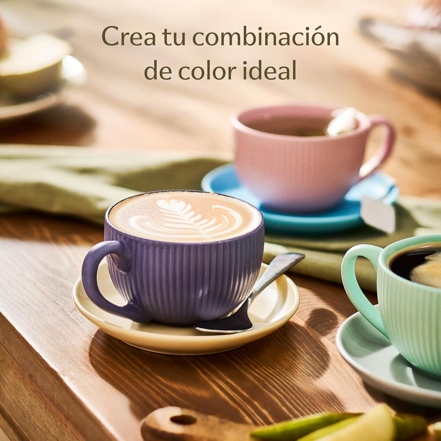 Cosumy Tazas de Capuchino con Platos