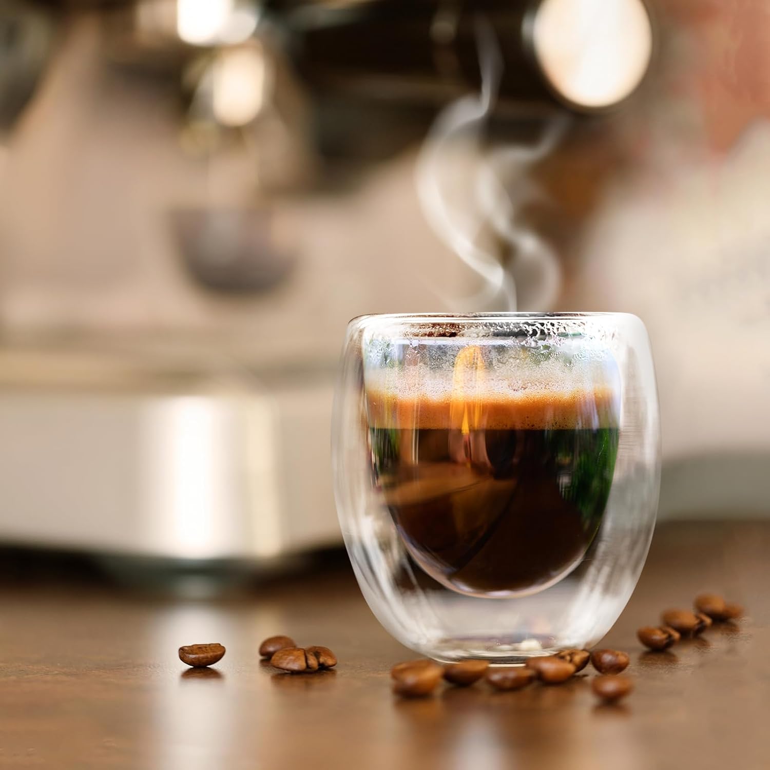 Juego de 6 tazas de café de doble pared