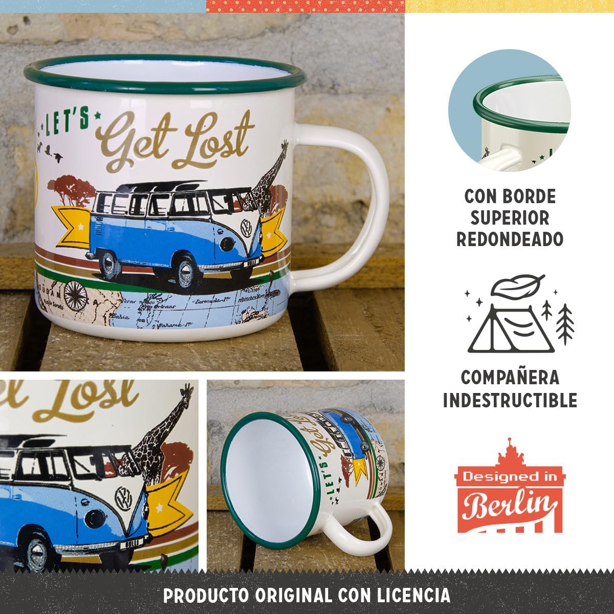 Nostalgic-Art Taza esmaltada retro