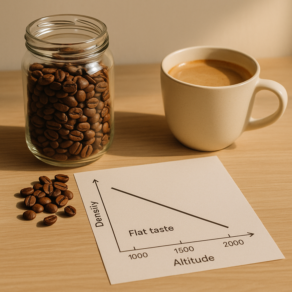 densidad del café