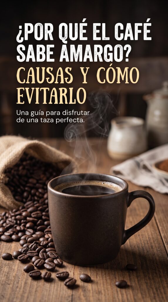 ¿Por qué el café sabe amargo?