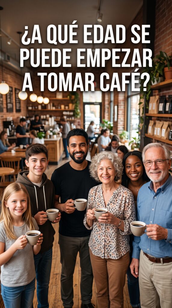 ¿A qué edad se puede empezar a tomar café?