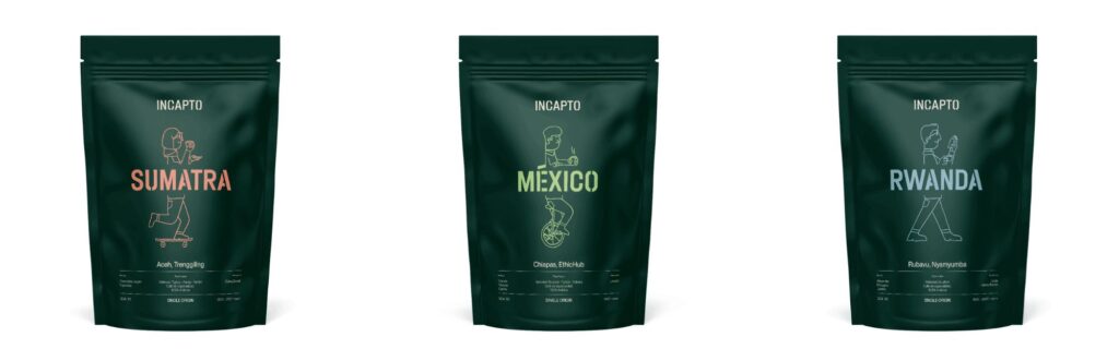 Pack Cafés Exóticos Incapto
