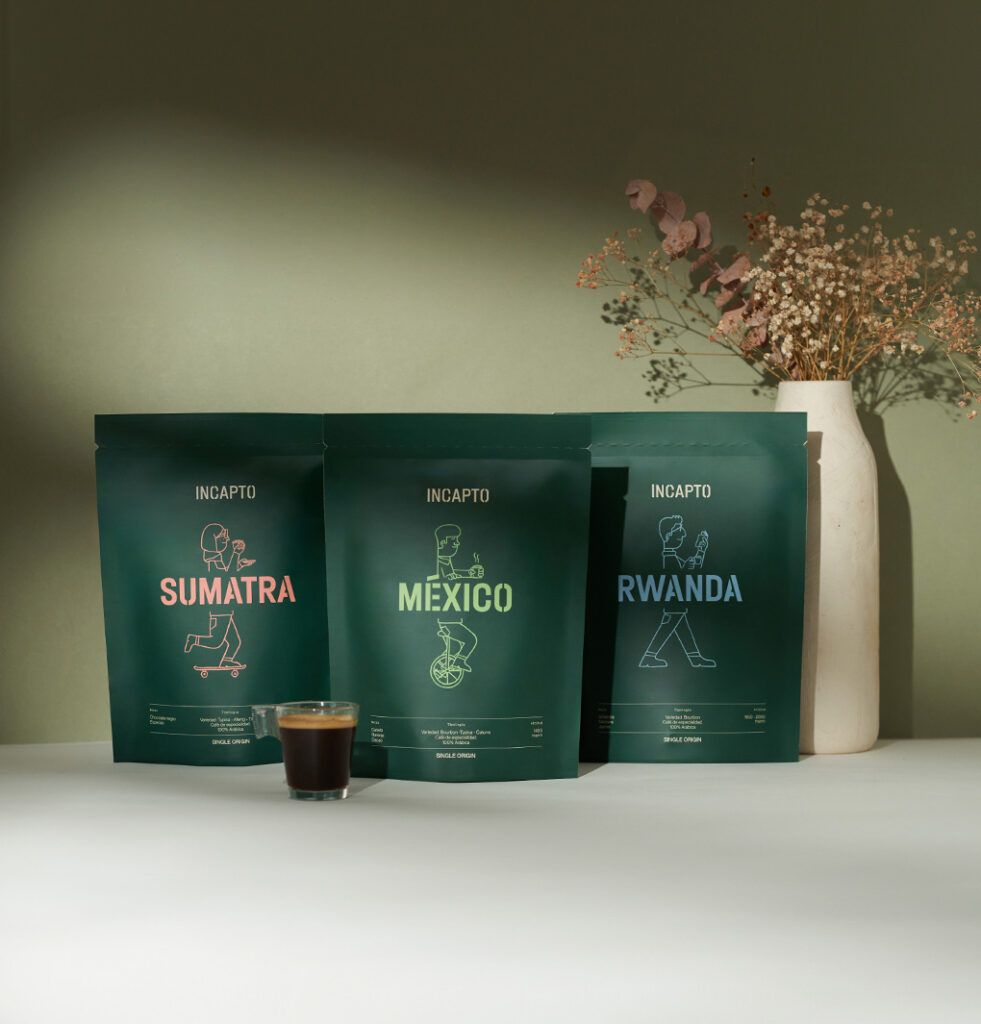 Pack Cafés Exóticos Incapto